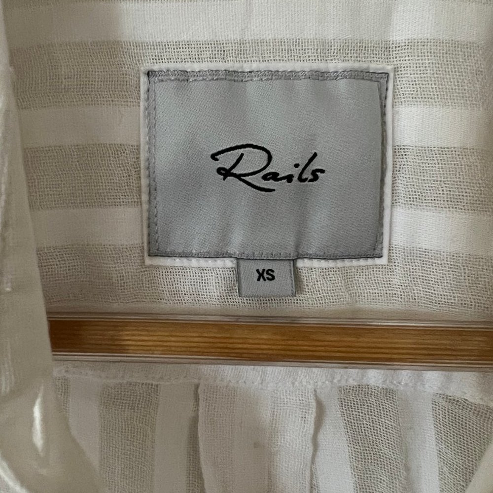 Sheer Striped Button-Down By Rails - image 2